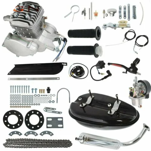 DIY 80cc 2Stroke Cycle Bike Engine Motor Petrol Kit for Motorized Bicycle