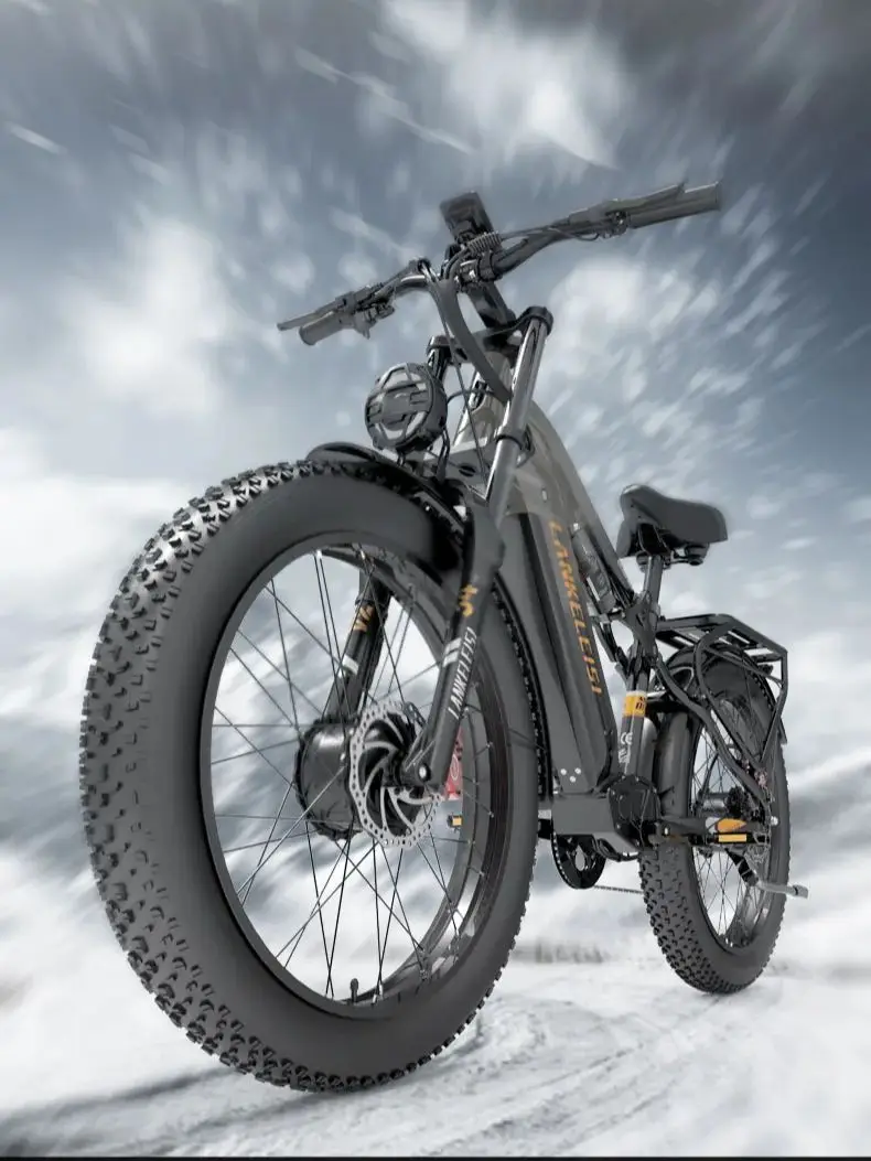 LANKELEISI MG800MAX E-Bike für Erwachsene, 48V20AH City-E-Bike, 26-Zoll-Reifen, nicht faltbar, LCD-Instrument, Elektrofahrrad