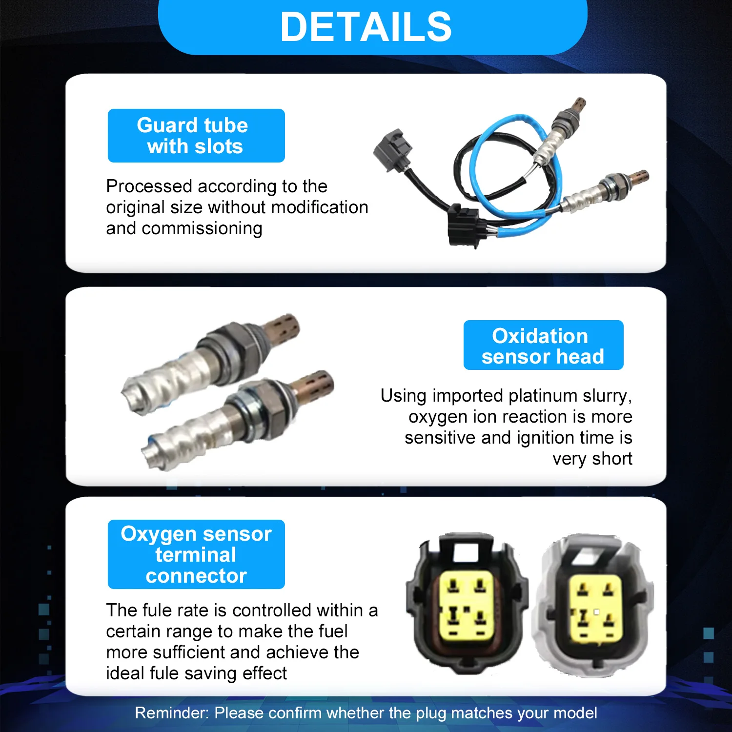 2Pcs Up&Downstream Oxygen Sensor O2 234-4587 234-4588 For Chrysler PT Cruiser Sebring Dodge Caravan Jeep Liberty