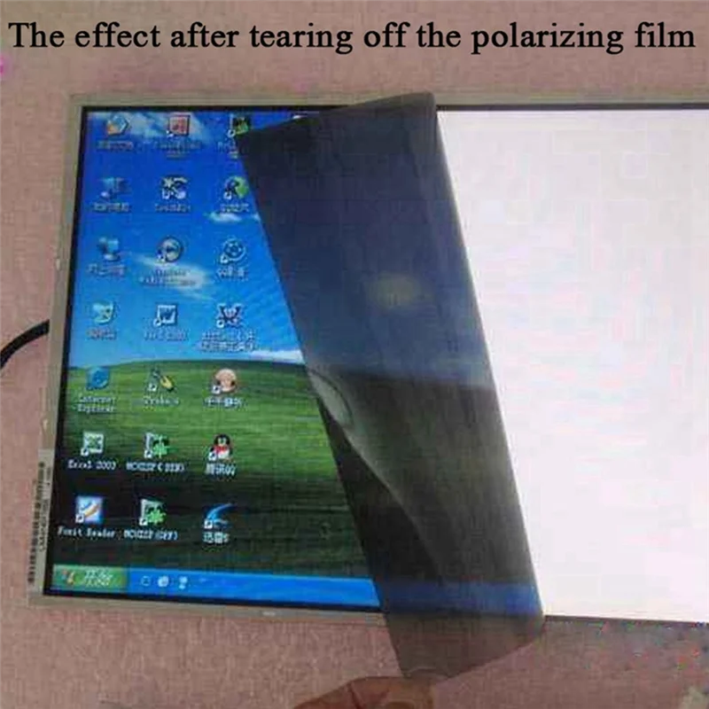 L60A Linear Polarizer Film LCD/LED Polarized Filter Polarizing Film for Polarization Photograph 10X10cm ,5PCS No Adhesive