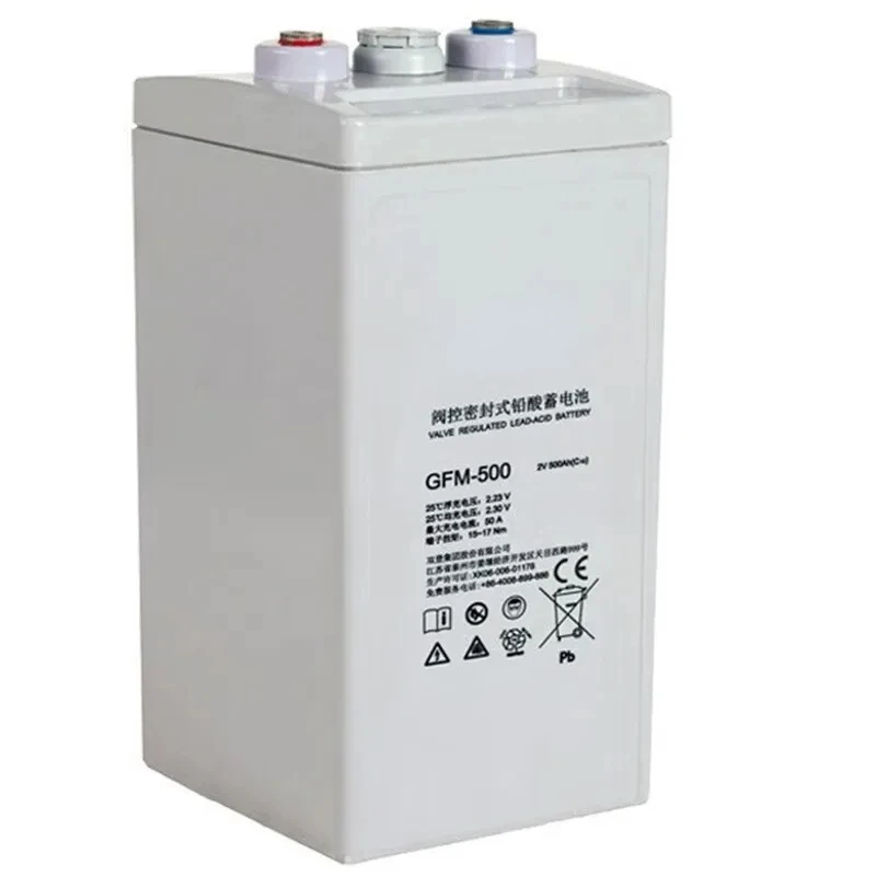 Shuangdeng Charger GFM-500 Lead Acid Battery 2V500Ah For UPS Power Communication Solar Energy Storage Power System