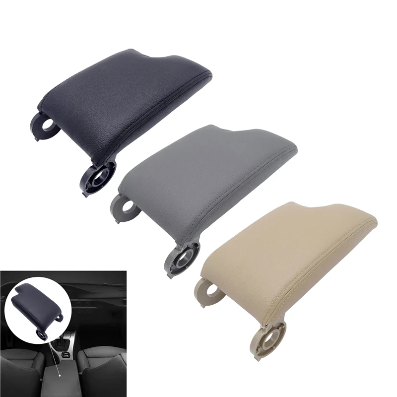

For BMW E46 1998-2006 Car Center Console Armrest Cover Fiber Leather Car Armrest Left Driver Interior Accessories