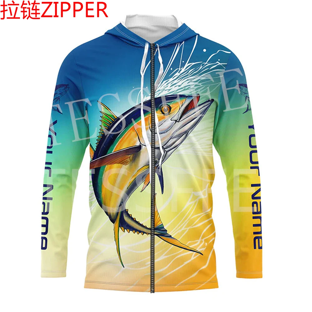 Custom Name Tuna Mahi Fishing Fisher Camo Tattoo Tracksuit Long Sleeves 3DPrint Pullover Harajuku Jacket Casual Funny Hoodies 47