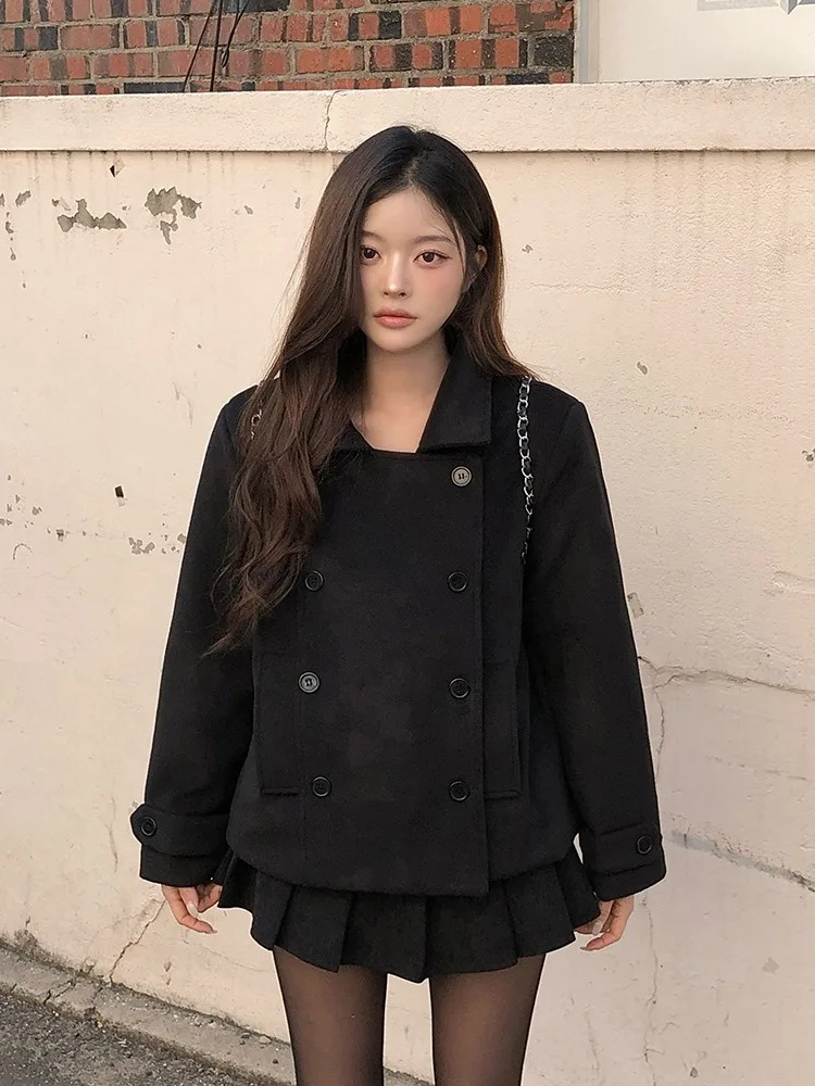 Ci Thiened Winter Wollmantel Damen ort Sle Warm Mantel Design Sensation Tweed Jaets Kleiner Damenmantel