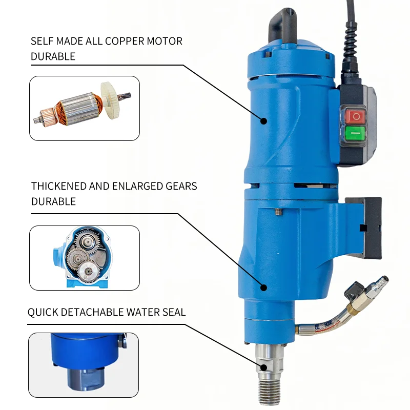 Professional Three-Speed Transmission 405mm Diamond Core Drilling Machine Motor Powered Tools & Concrete Tools Drilling Machine
