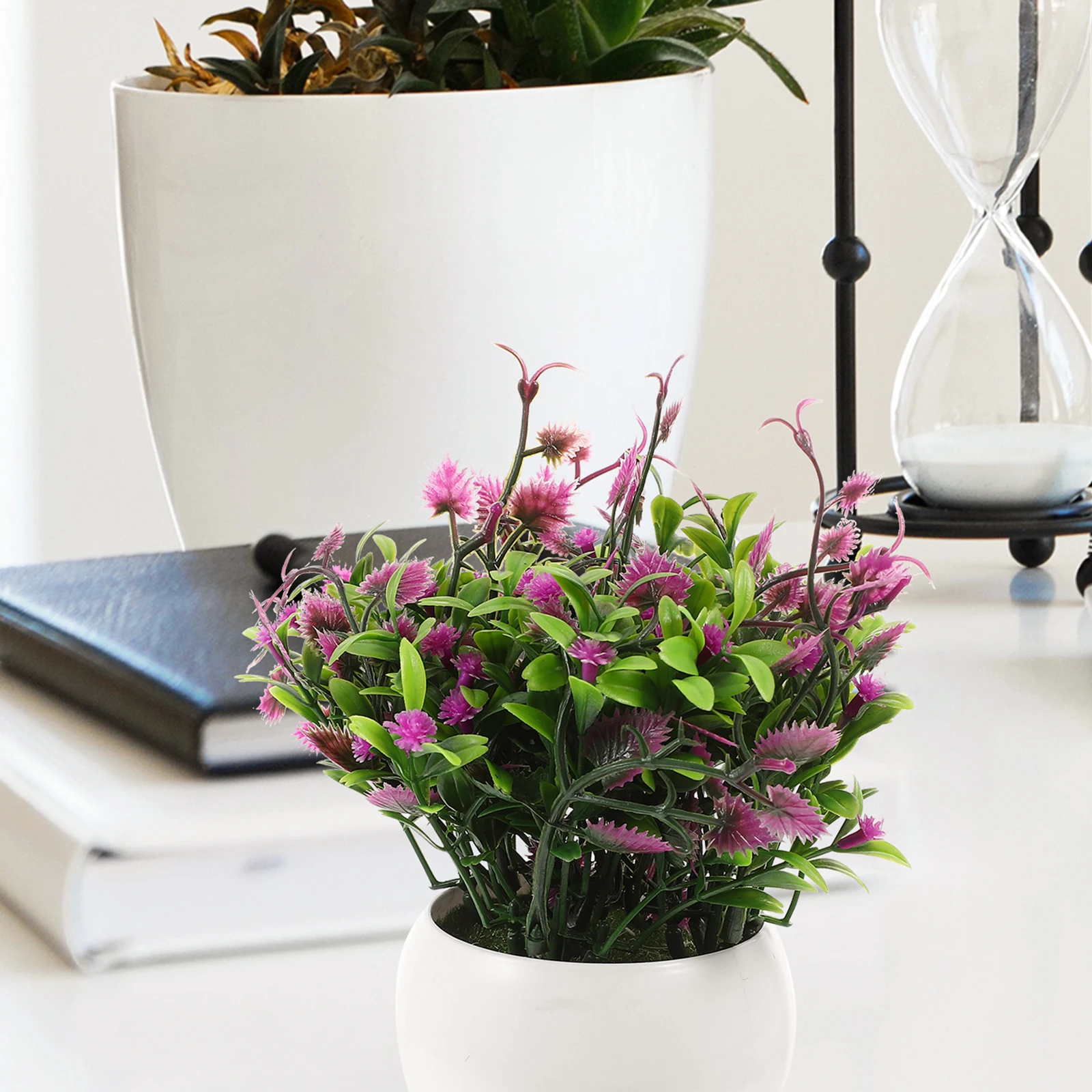 

Artificial PlantsLifelike Plastic Flower Plant ModelTabletop Potted PlantsBonsai DecorDining RoomLiving RoomOfficeStudyWide