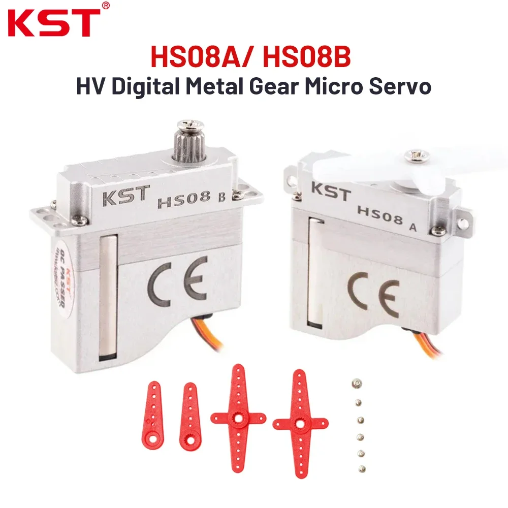 UniFlyKST HS08A/HS08B HV Digital Metal Gear Micro Servo 6.0Kgf.cm For RC Aircraft Model Fixed Wing Glider