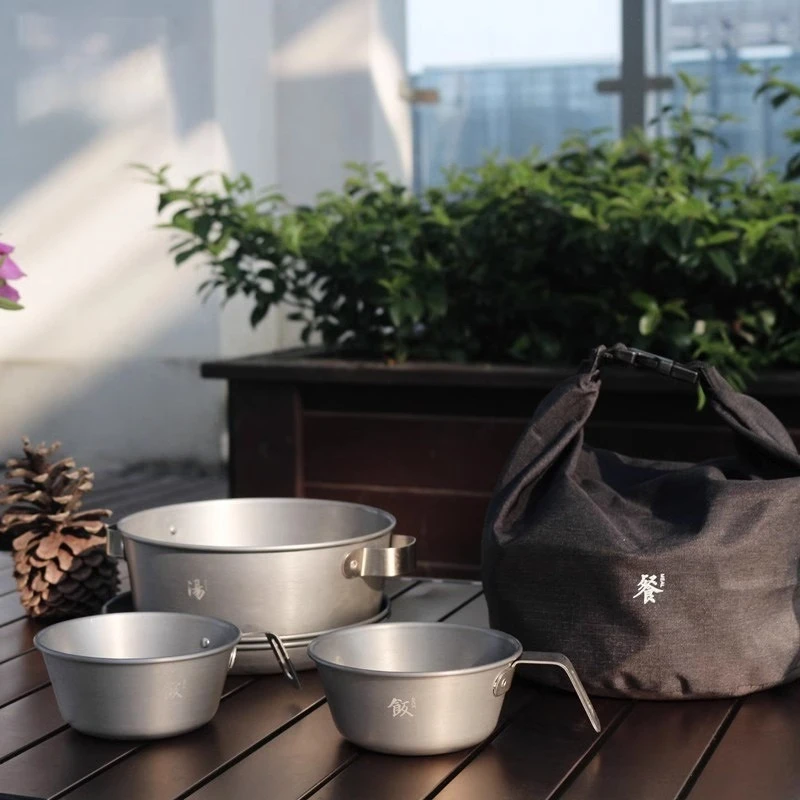 Outdoor camping tableware, picnic supplies portable high temperature