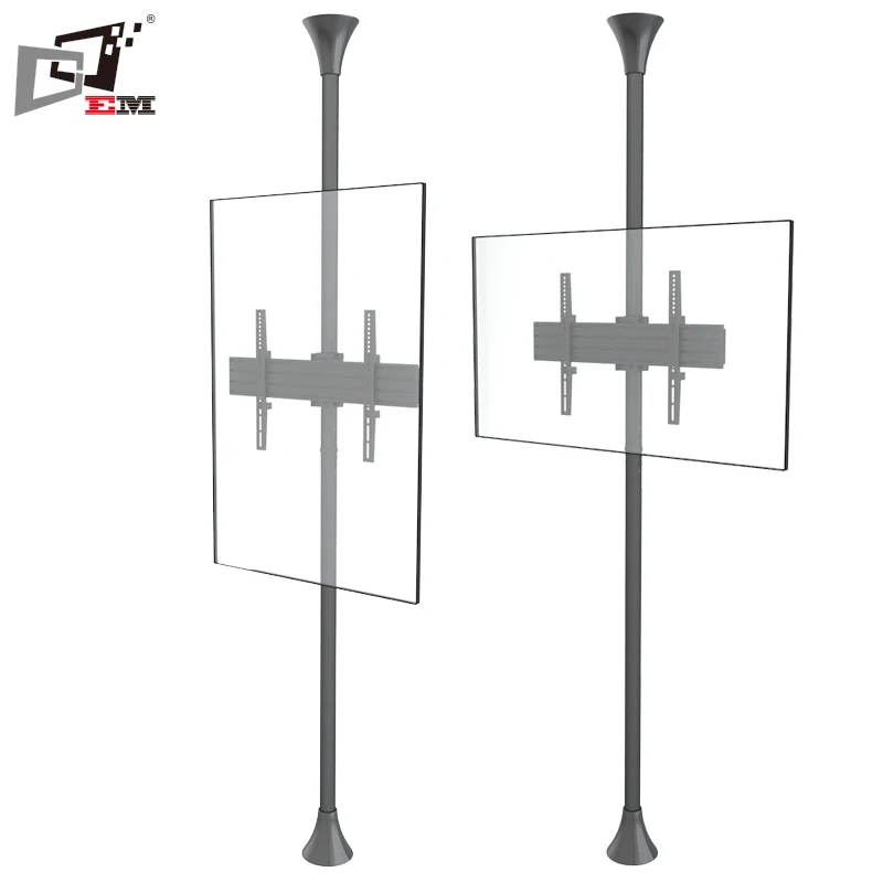 New Modern Floor To Ceiling Fixed Arms TV Holder for Shopping Mall Advertising Display Professional Multi Screen TV Support