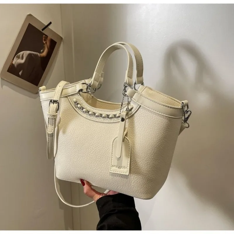 

Spring Summer All-match Large Capacity Korean Handbag 2024 Sweet Multi-function Shoulder Pack Personality Leisure Crossbody Bags