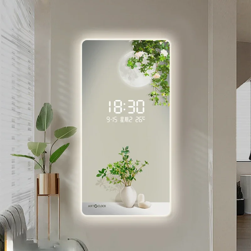 Designer Luxury Wall Clocks Living Room Led Aesthetic Luminous Wall Watch Silent Stylish Nordic Horloge Murale Home Decoration