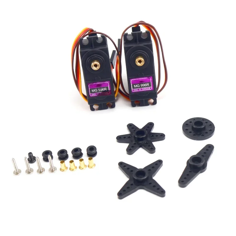 Mg996r servo padrão de metal 180 graus modelo de aeronave digital modelo de carro braço mecânico servo de direção