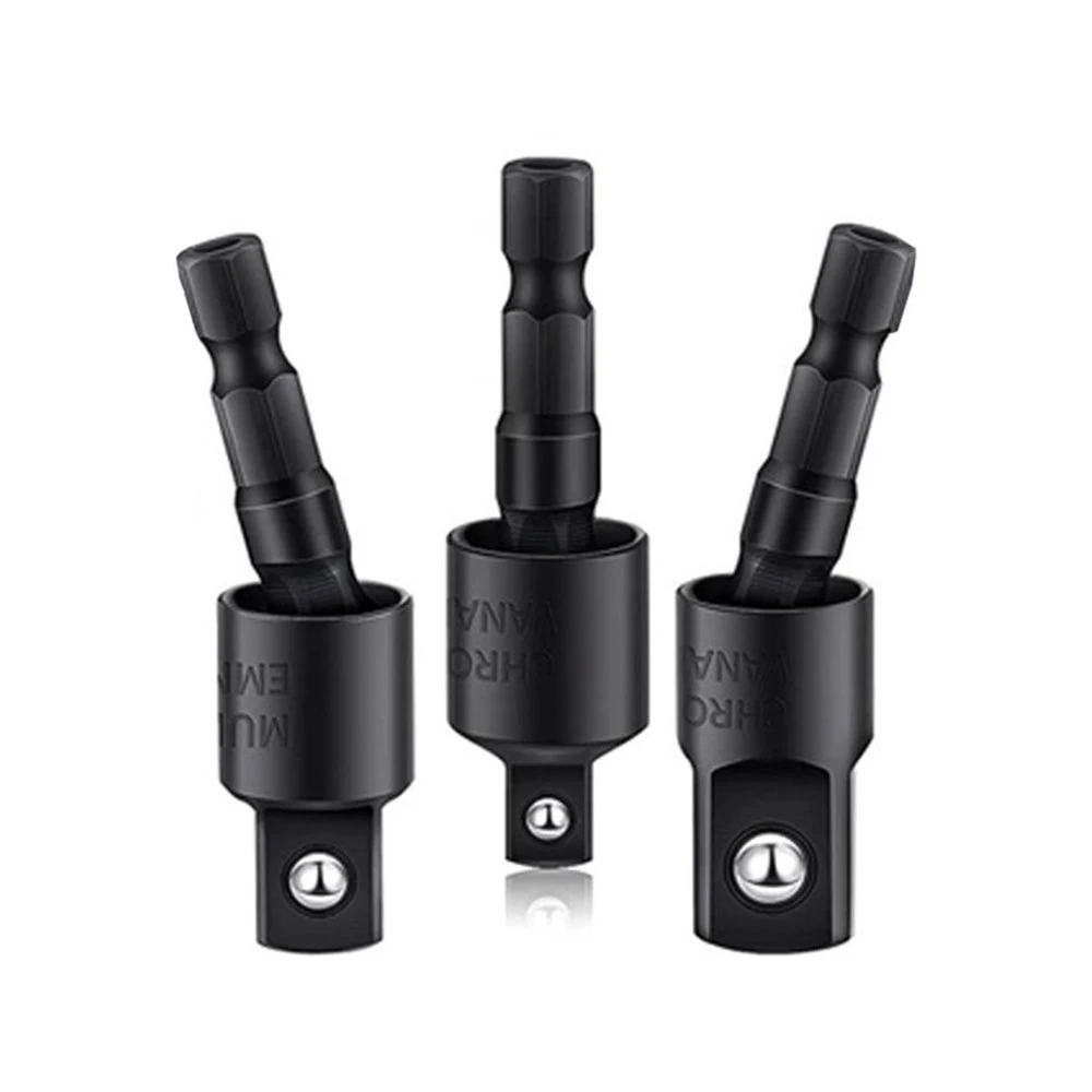 360°Rotatable Electric Power Drill Sockets Adapter Sets for Impact Driver with Hex Shank 1/4