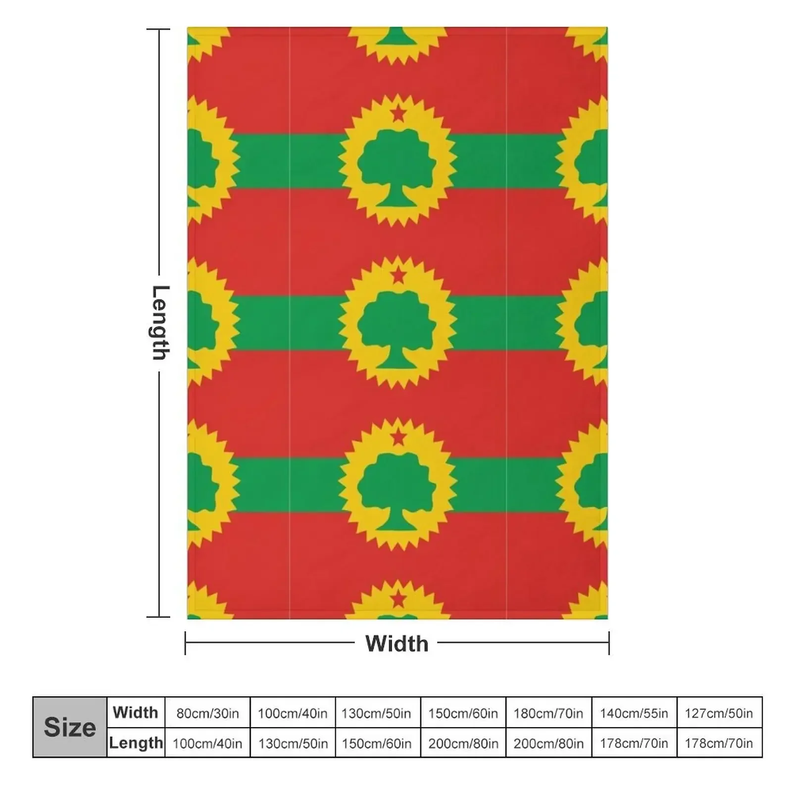 Flag of the Oromo People (Oromoo) Throw Blanket Bed Fashionable Plush Summer Winter beds Blankets