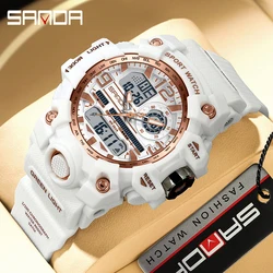 SANDA G Style Ladies LED Digital Sport Watch Casual Students Quartz Wristwatch Women Boys Girl Waterproof Children Wristwatches