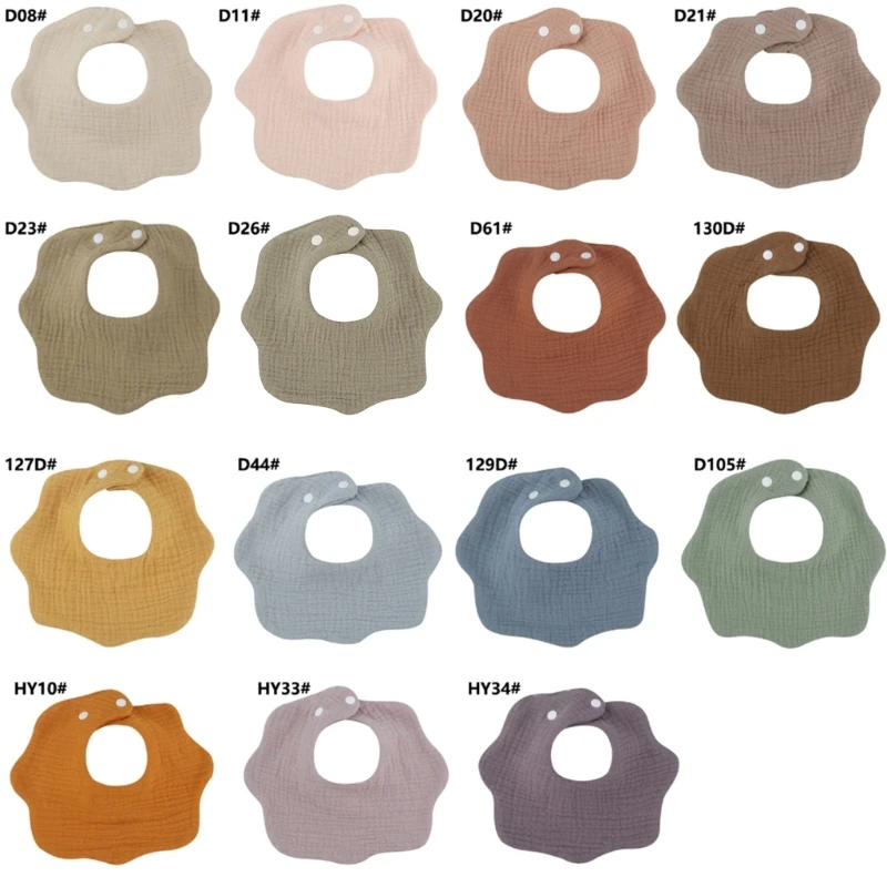 

Детские нагрудники, вращающиеся на 360 градусов хлопково-марлевые муслиновые детские банданы, нагрудники, мягкая ткань для для