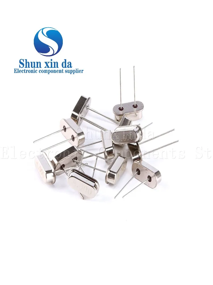 10PCS HC-49S DIP Quartz Crystal Resonator Passive Oscillator 4 6 8 10 11.0592 12  13.56 16 18.432 20 22.1184 24 25 27 30 32 MHZ