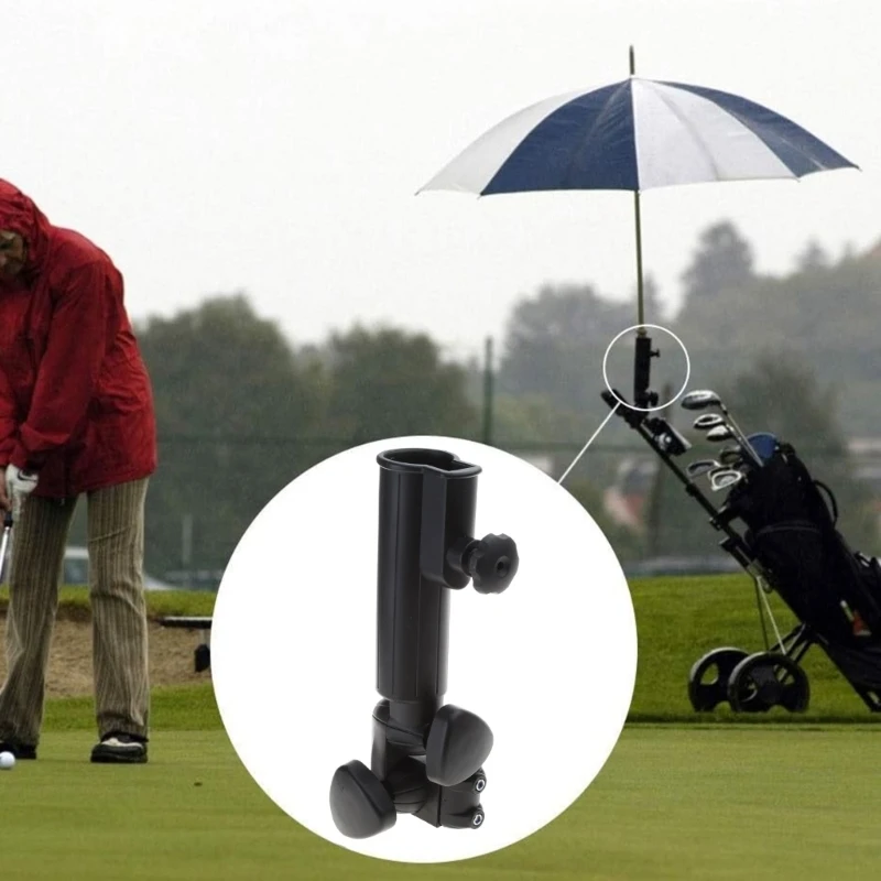 Suporte ajustável para guarda-chuva para carrinho golfe, suporte durável para guarda-chuva golfe, uso fácil