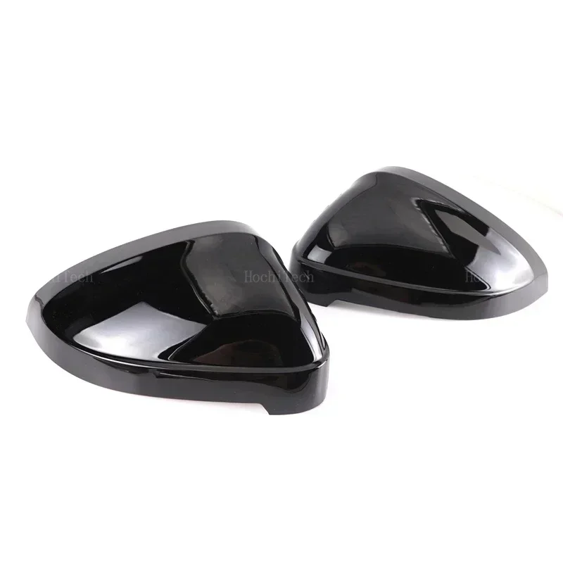 for Audi A4 B9 Quattro Sline A5 S5 RS5 Sportback Side Assist Carbon Fiber Style Black Rearview Side Mirror cover Caps view 3
