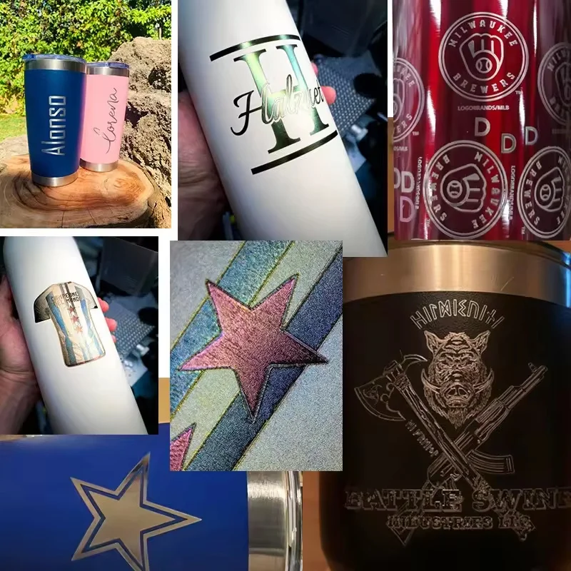 เครื่องแกะสลักเลเซอร์ไฟเบอร์สำหรับสร้อยคอ DXF สแตนเลส กำลัง 50W/100W สำหรับแกะสลักและตัดทองคำ ใช้กับเครื่องประดับและป้ายชื่อ