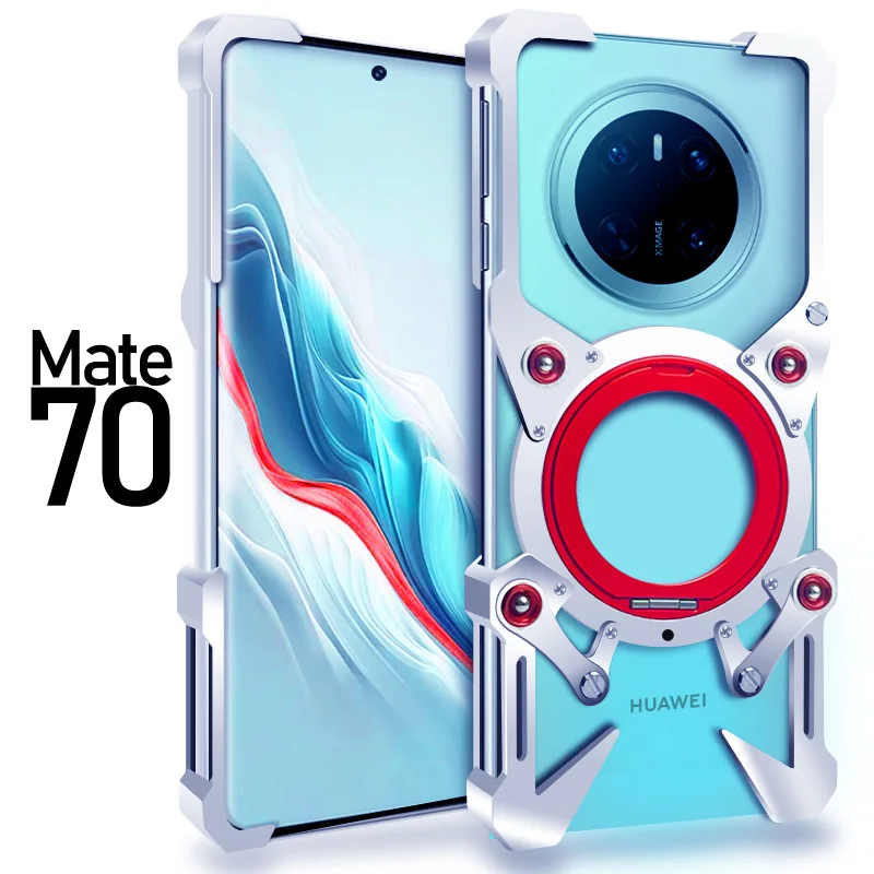 

Luxury Thor Heavy Duty Armor Metal Aluminum Phone Case For Huawei Mate 70 60 50 40 30 Pro+ RS Back Fundas Coques Bumper Cover
