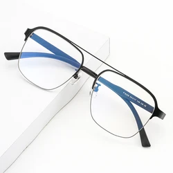 New Full Rim Aviator Pilot Style Optical Eyeglasses Frame Man Prescription Eyewear with Recipe Fashion Male Spectacles