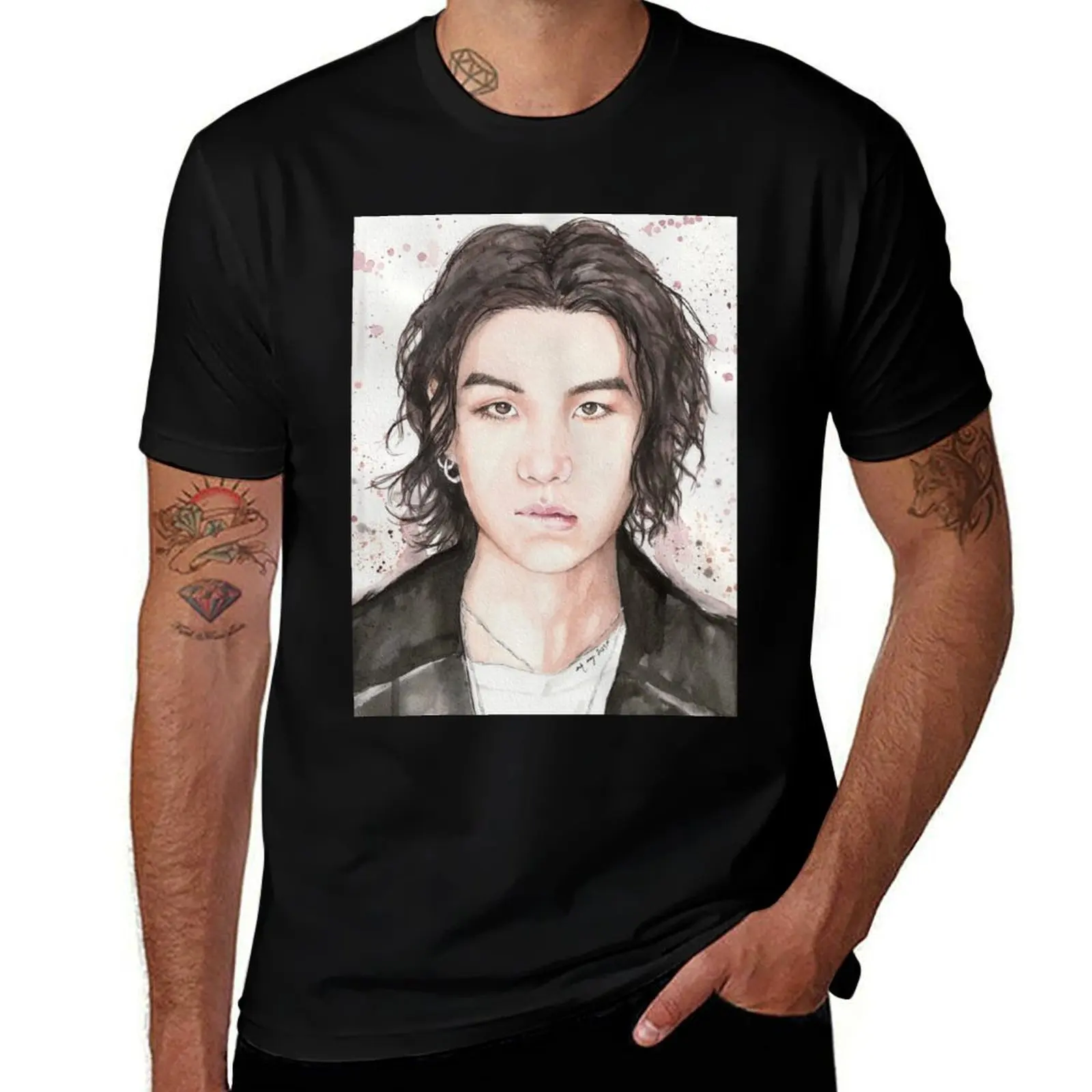 

SUGA - Into You Faded T-Shirt t shirt man cotton anime tshirt