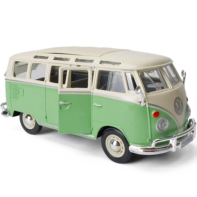 Maisto 1:25 VW VAN SAMBA T1 BUS Alloy Car Diecasts & Toy Vehicle Car Model Miniature Scale Model Car Toys For Children Ornaments