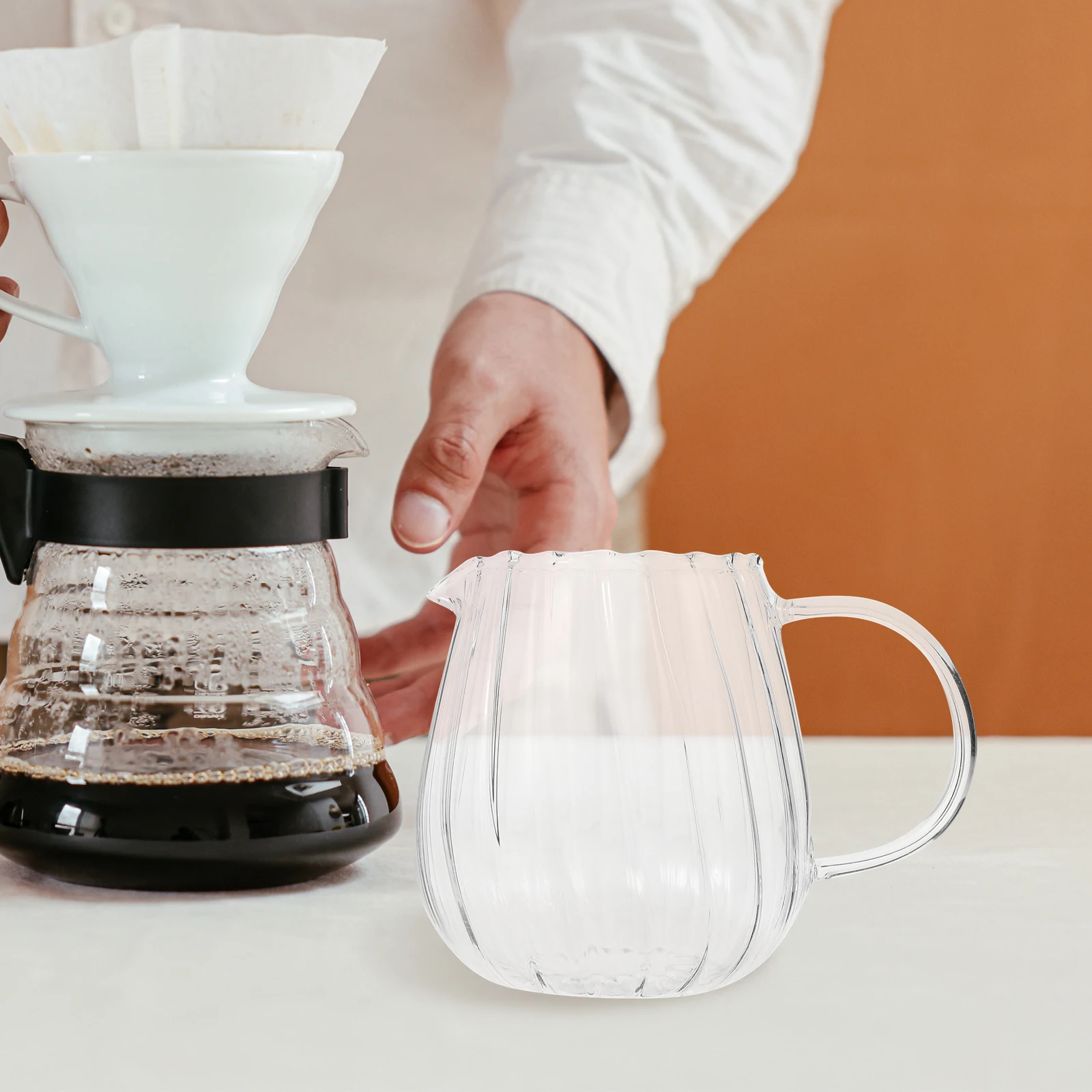 

1Pcs Glass Tea Distributor Transparent Milk Cup Easy to Clean for Various Drinks Show Your Taste and Personality