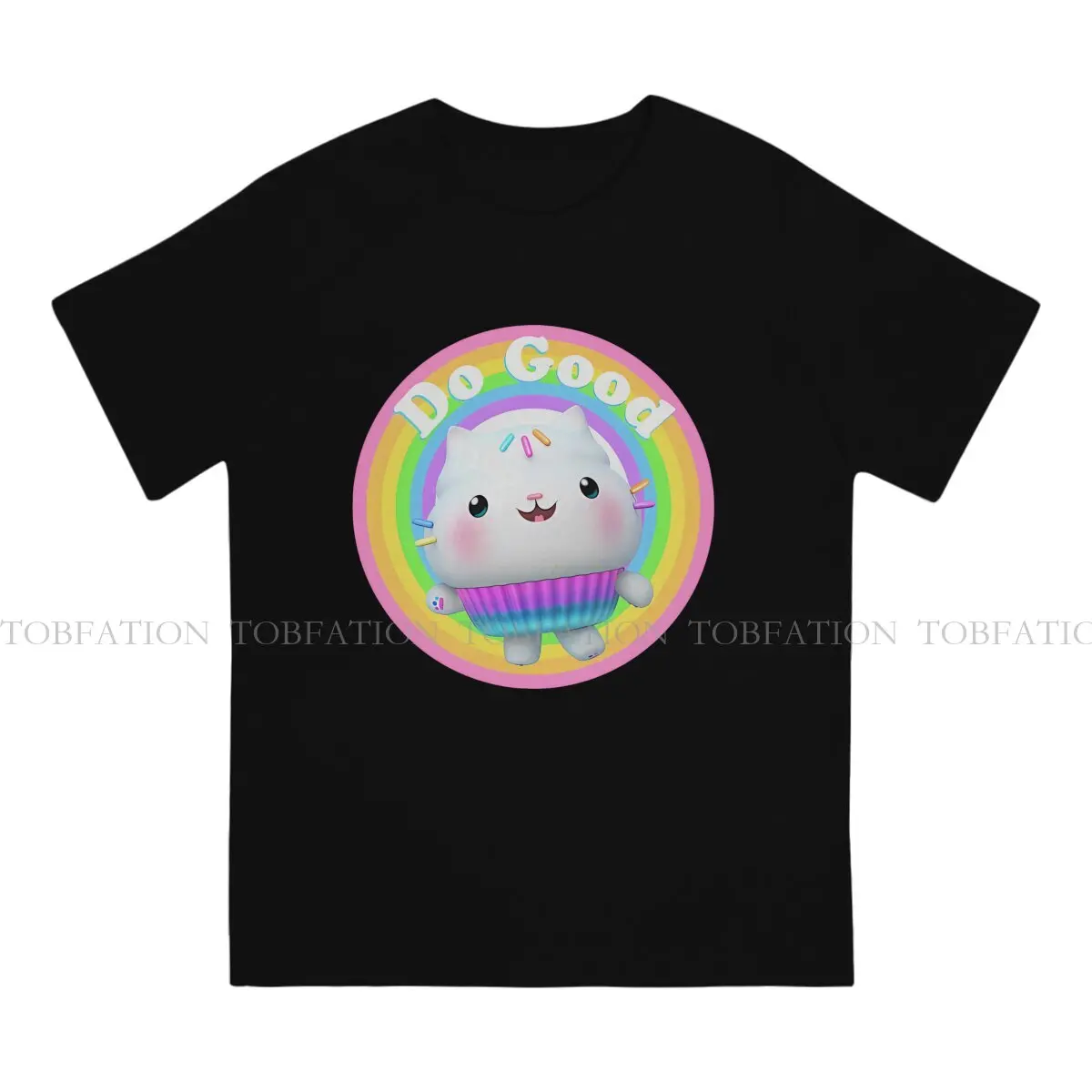 Gabby's Dollhouse Original TShirts Rainbow Kids Print Homme T Shirt Hipster Tops