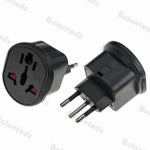 Switzerland Plug Adapter 3 Pin EU Euro AU US UK To Swiss Travel Adapter Electric Power Cord Charger Universal Socket Outlet