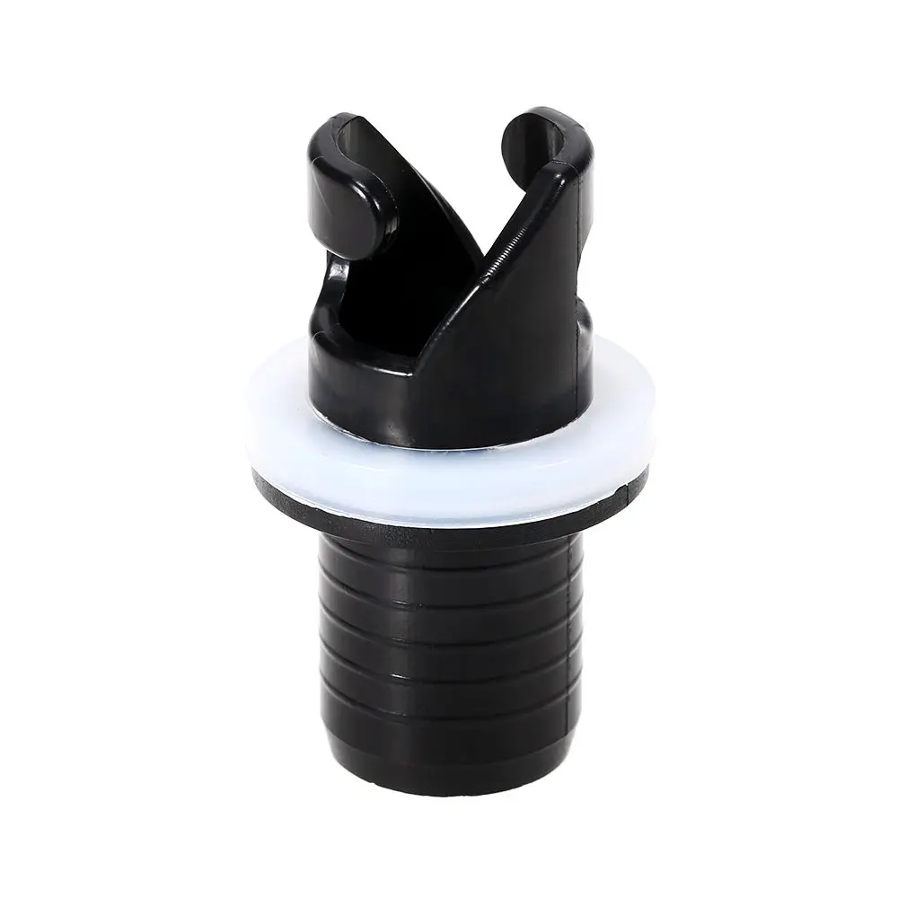 Black PVC Electric Pumps Raft Foot Pump Air Valve Caps Screw Hose Adapter Fishing Kayak Accessories Inflatable Boat Connector