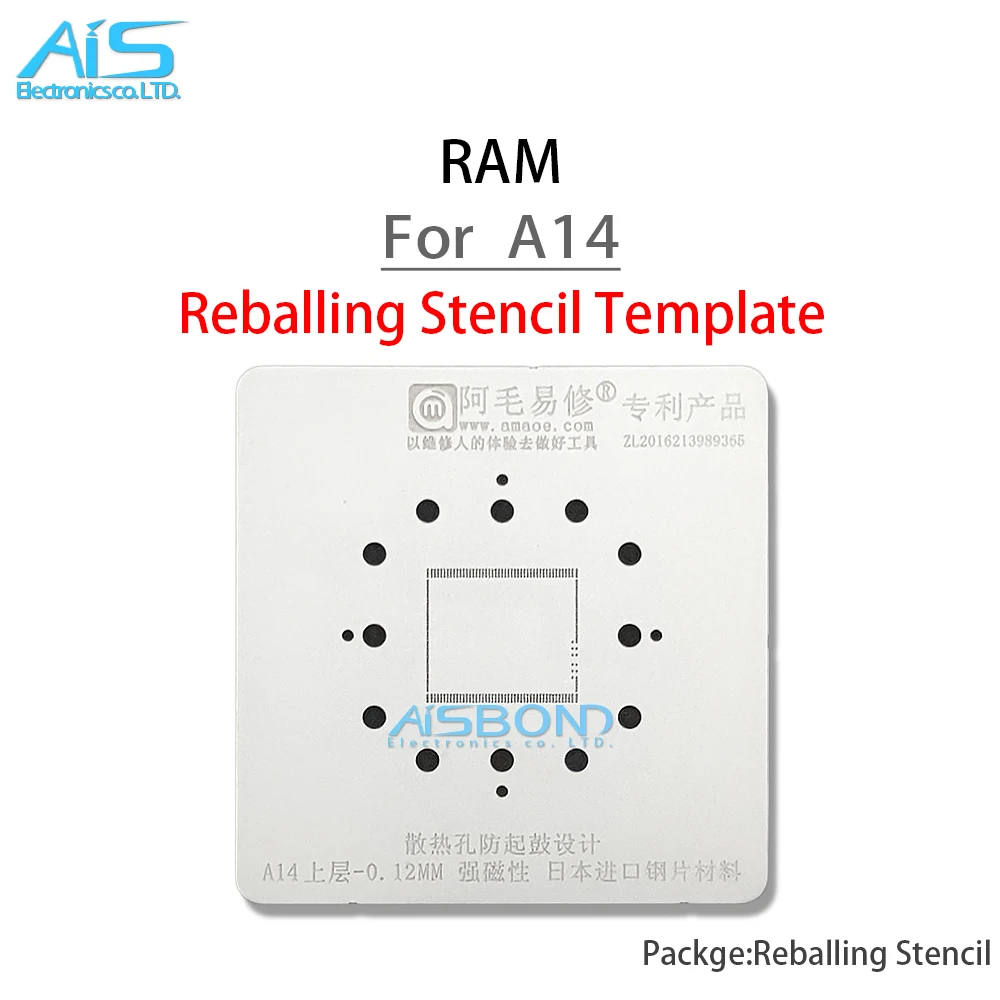 Amaoe BGA Stencil Reballing Template Station Kit For iPhone 12 Pro Max Mini 12Pro 12ProMax A14 CPU Graphics IC Positioning plate