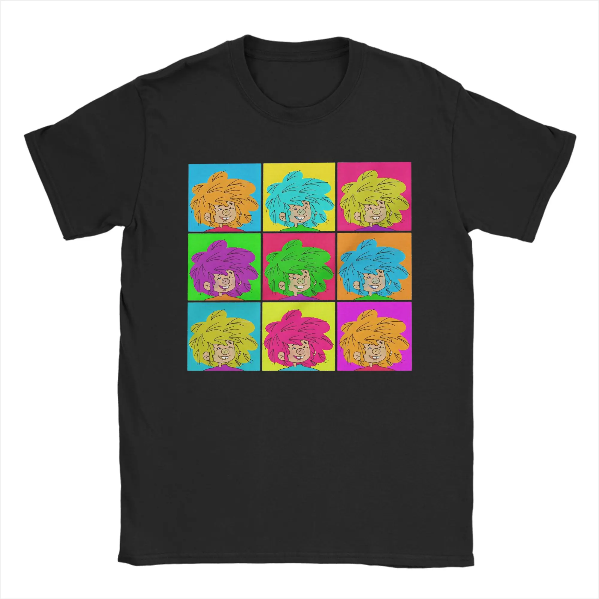 Männer 80er Jahre Deutsch Cartoon Pumuckl T Shirt süße Elf Fee Baumwolle Kleidung Neuheit Kurzarm Rundhals T-Shirts Grafik T-Shirts