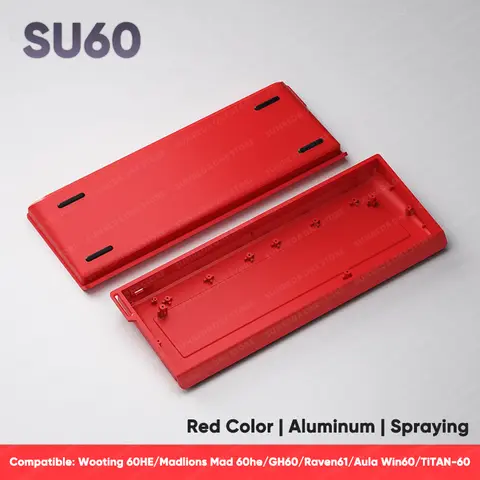 Madlions Mad 60he GH60 Aluminium Tangentbordsskal 60% Tangentlayout Tangentbordsfodral För Wooting 60HE Raven61 Aula Win60 GT60 Tangentbord 8 best sales aluminiumhölje till tangentbordet - №2