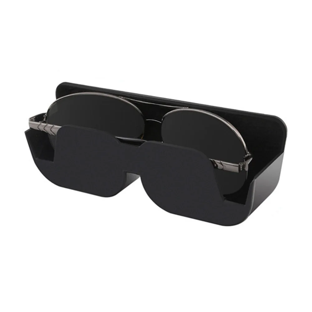 Car Sunglass Holder Large Capacity Car Glasses Organizer Adhesive Glasses Hanger Mounter Sunshade Clip Car Interior Accessories