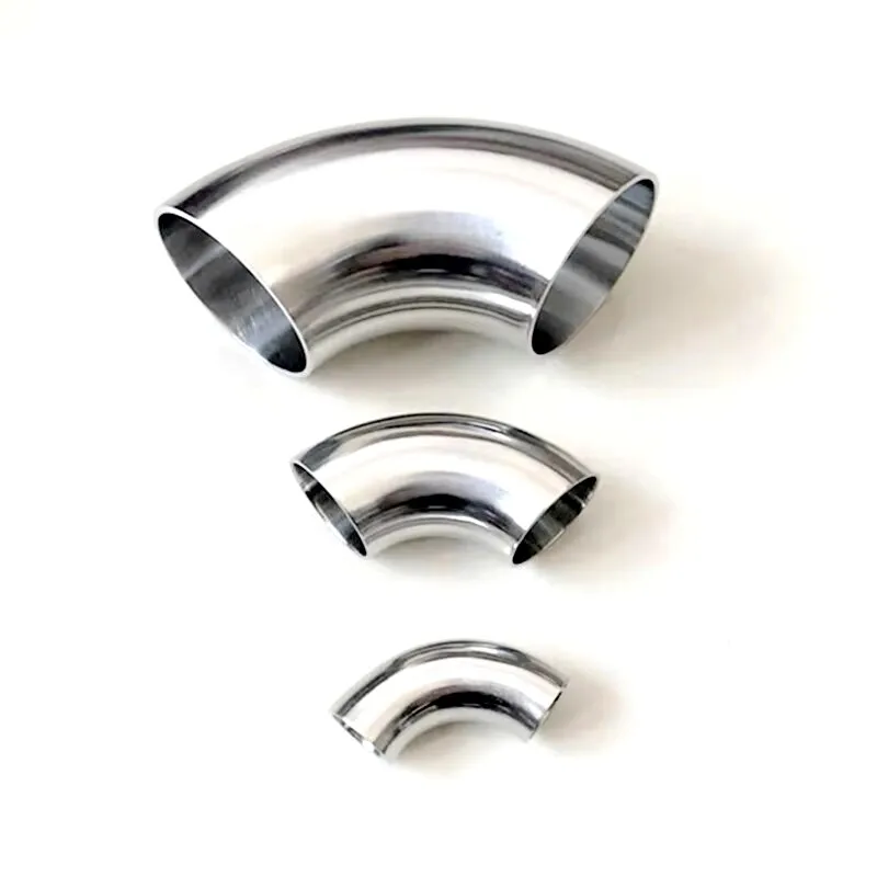 

16mm/19mm/25mm/32mm/38mm/45mm/51mm/63mm/76mm/102mm OD Butt Weld Elbow 90 Degree SUS 304 Stainless Sanitary Pipe Fitting Homebrew