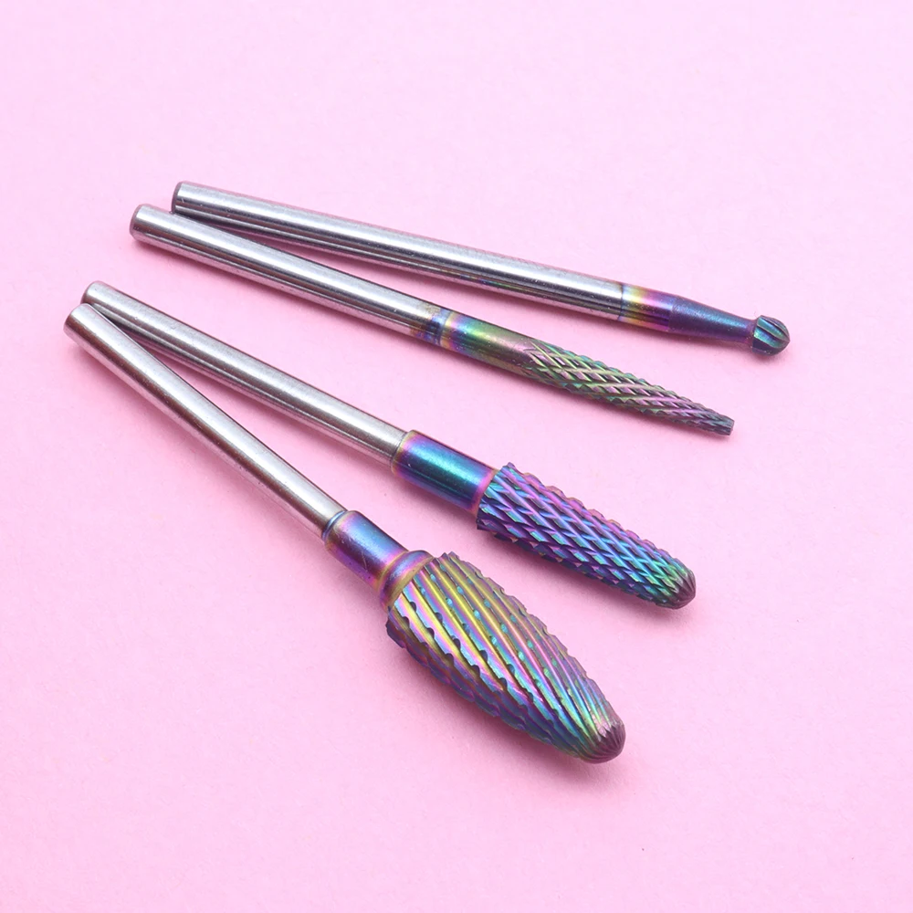 1 stuks Rainbow Premium wolfraamcarbide nagelboren - professionele nagelbooraccessoires voor gel-acrylverwijdering, manicure tot