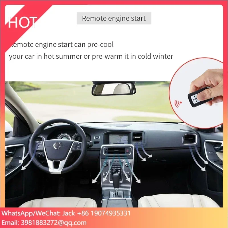 

Plug And Play Push Button Start Kit For Honda CRV XRV CANBUS Car Remote Starter Keyless Entry System