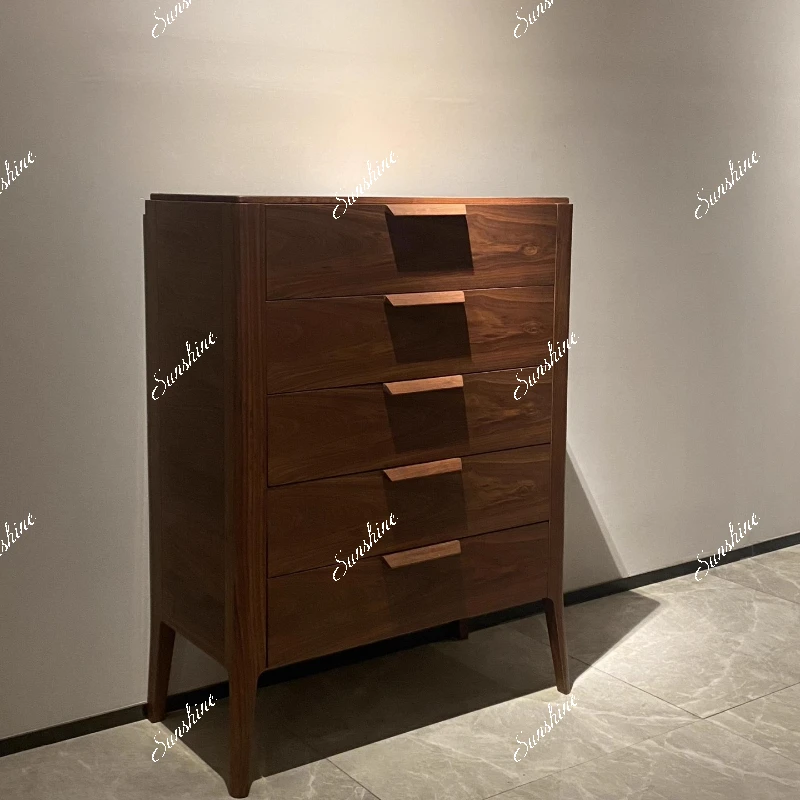 

New Chinese style, living room storage cabinet, solid wood, living room chest of drawers, chest of drawers