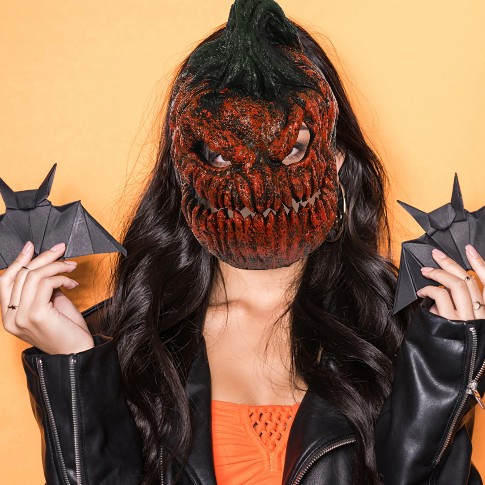 

Pumpkin Mask Halloween Decorative Party Funny Masks Masquerade Mascarade Interesting Carnival