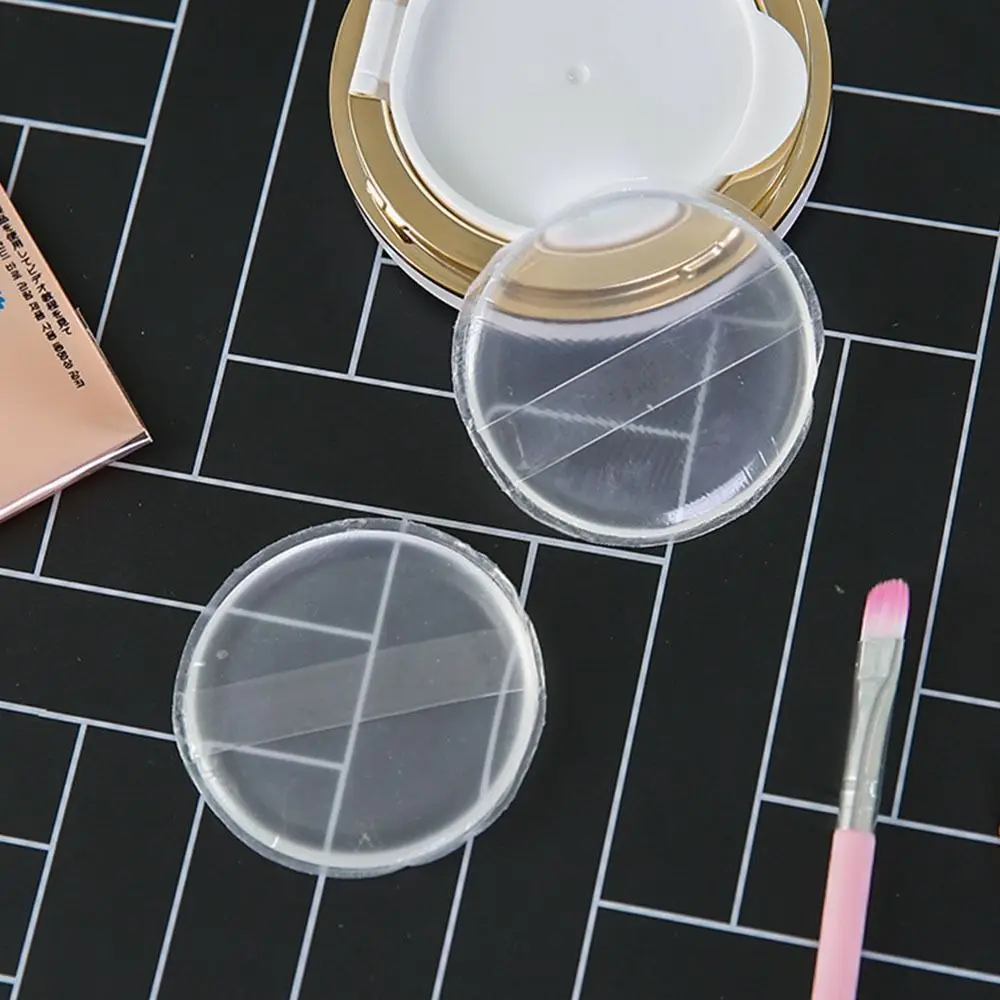 Nowa silikonowa puszka do pudru, przezroczysta, niechłonąca pudru, puszka żelowa do pudru, puszka kosmetyczna, narzędzie do makijażu