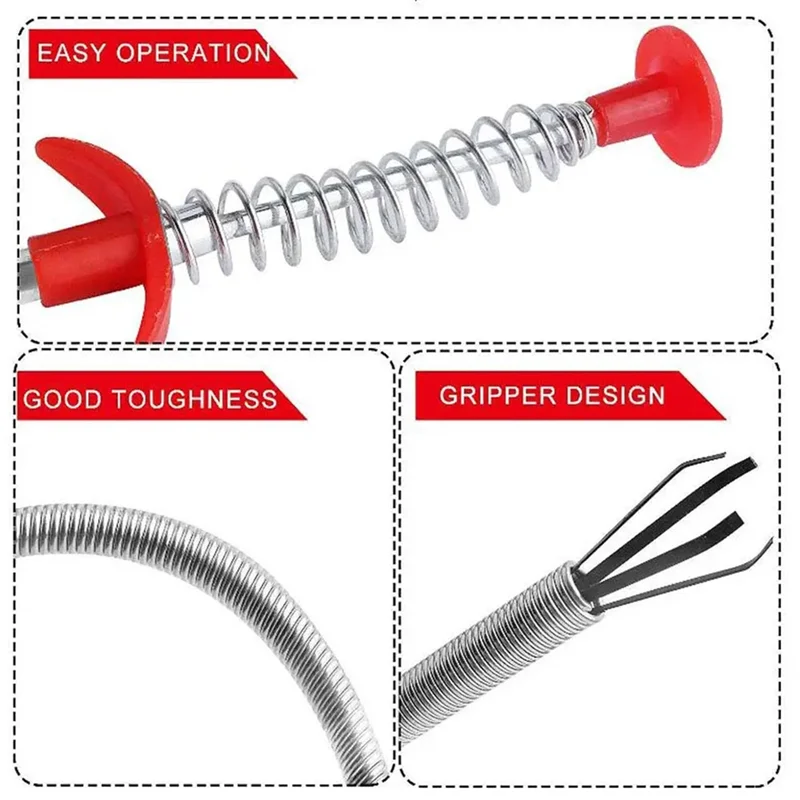 

AT21-средство для удаления сливного засора, очиститель для слива, обустройство дома, кухонный инструмент для удаления волос со змеиным сливом