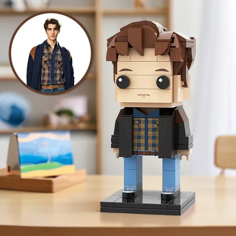 

Building Blocks Customizable Full Body 1 Person Toy Brick Me Figures Funny Girl for Father Small Creative Particle Gift