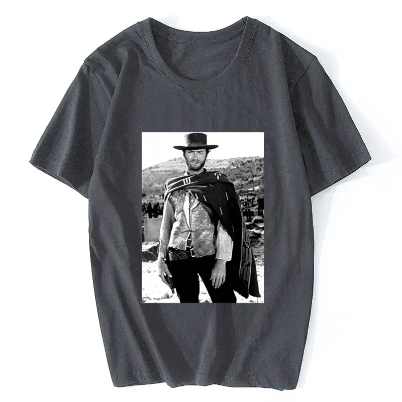 Novelty Tshirt Women Unisex Tees Men T Shirt Clint Eastwood Western The Good The Bad And The Ugly Photo Movie Tee T-Shirt