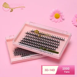 1000 Fans Sharp Narrow Stem Premade Fans Lash 3D/4D/5D /8D Slim Thin Pointy Base Russian Volume Fans Lash Eyelashes