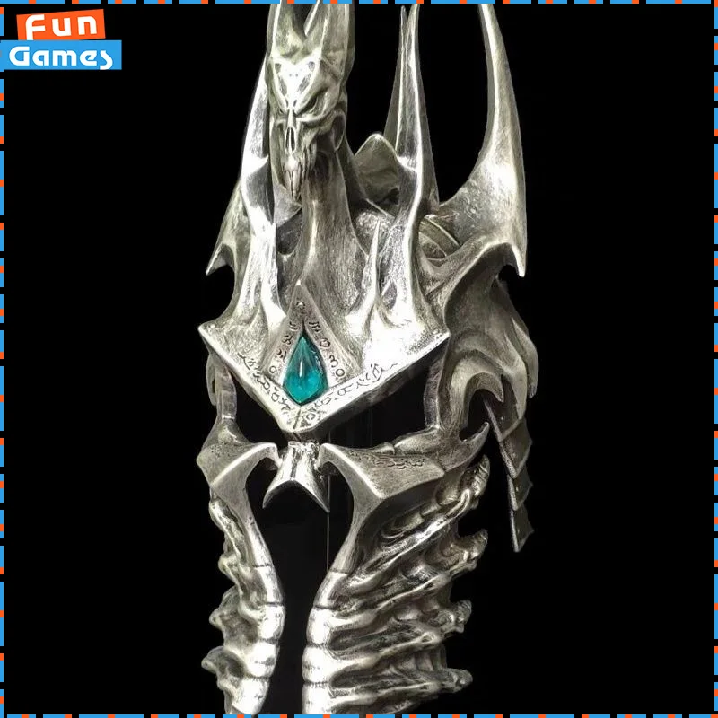 World Of Warcraft Alsace The Lich King Helmet 1/1 Helmet Of Dominance Crown Of Cold Ice Helmet Room Decor Wearable Birthday Gift