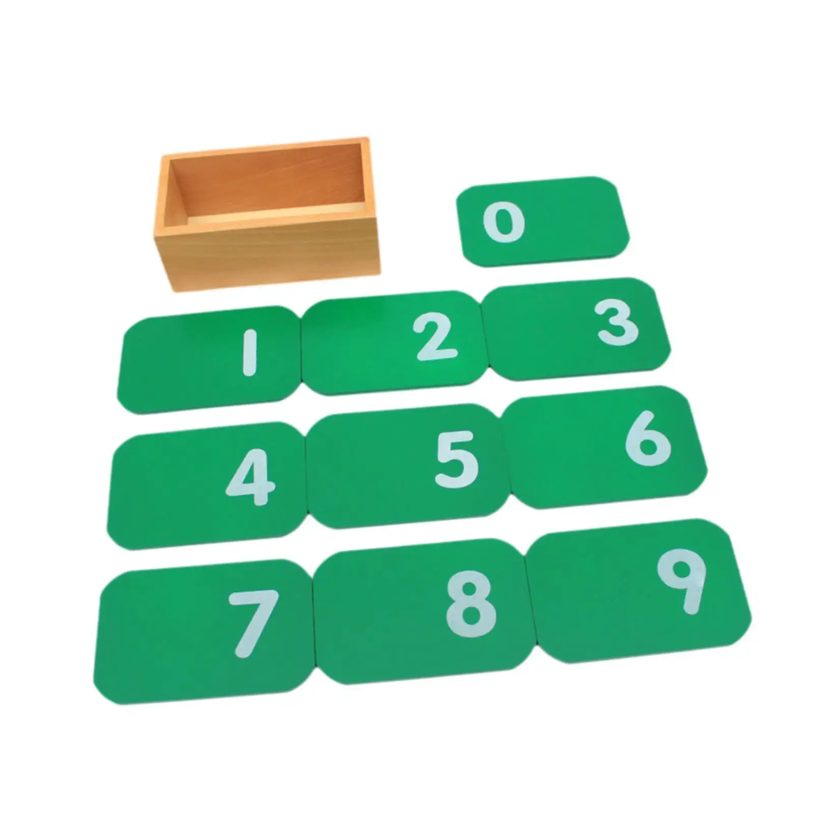 Carte con numeri matematici Giocattolo Montessori Strumento educativo per l'educazione precoce 0-9 Carte di apprendimento per 3 -4 anni Apprendimento prescolare