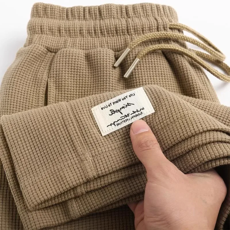 

Мужские повседневные брюки больших размеров (до 300 фунтов), с эластичным поясом на шнурке, прямые, длиной до колена, для летнего отдыха