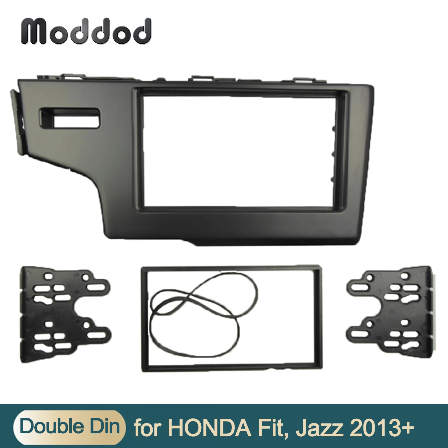 

Double 2 Din Fascias for Honda Jazz 2013 Radio DVD Stereo CD Panel Dash Mounting Refit Installation Trim Kit Face Frame Bezel